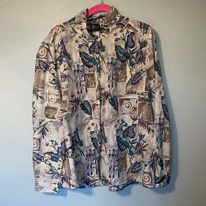 D39 Vintage floral blouse